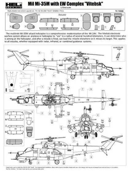 Mil Mi-35M with EW Complex "Vitebsk" 1:72