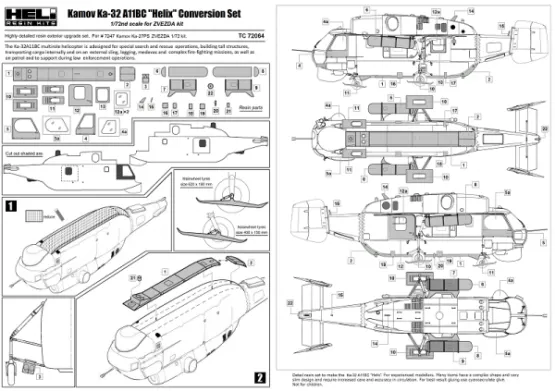 Ka-32А11BC "Helix" conversion set 1:72