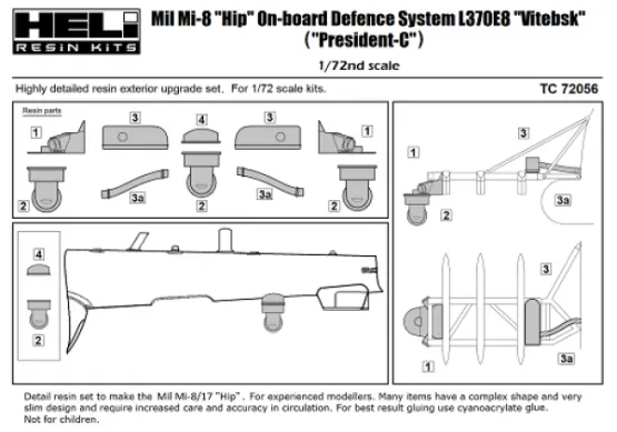 Mil Mi-8 Defence Systen L370E8 "Vitebsk" 1:72