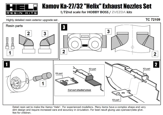 Ka-27/32 Exhaust Nozzles 1:72 Ka-27/32 Exhaust Nozzles 1:72
