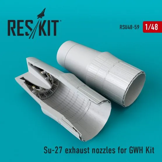 Su-27 exhaust nozzles for GWH 1:48