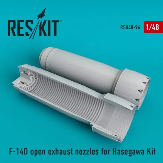 F-14D open exhaust nozzles for Hasegawa 1:48