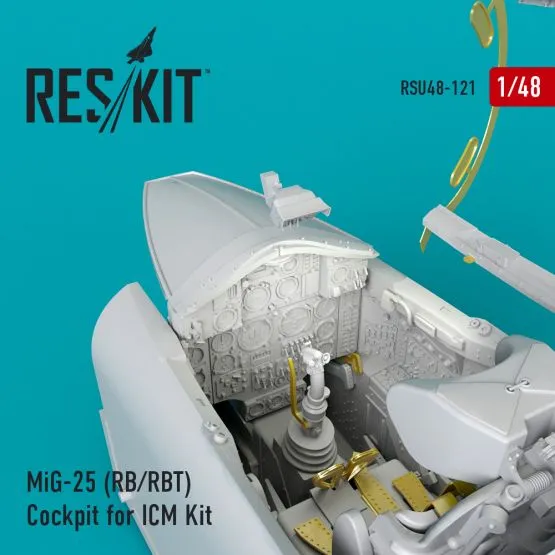 MiG-25 (RB/RBT) Cockpit for ICM 1:48
