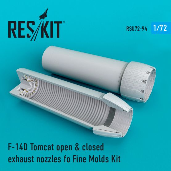 F-14D open & closed exhaust nozzles for Fine Molds 1:72