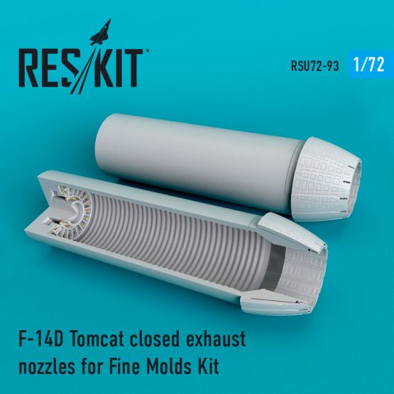F-14D Tomcat closed exhaust nozzles for Fine Molds 1:72