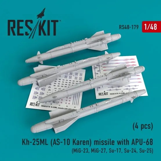Kh-25ML (AS-10 Karen) missile with APU-68 1:48