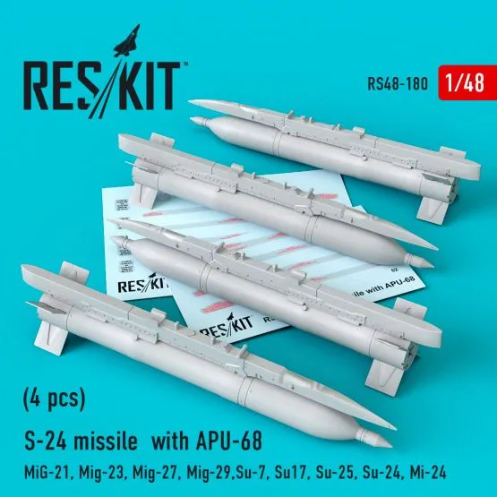 S-24 missile with APU-68 1:48