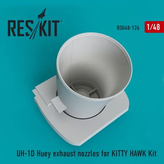 UH-1D Huey exhaust nozzles for KITTY HAWK 1:48