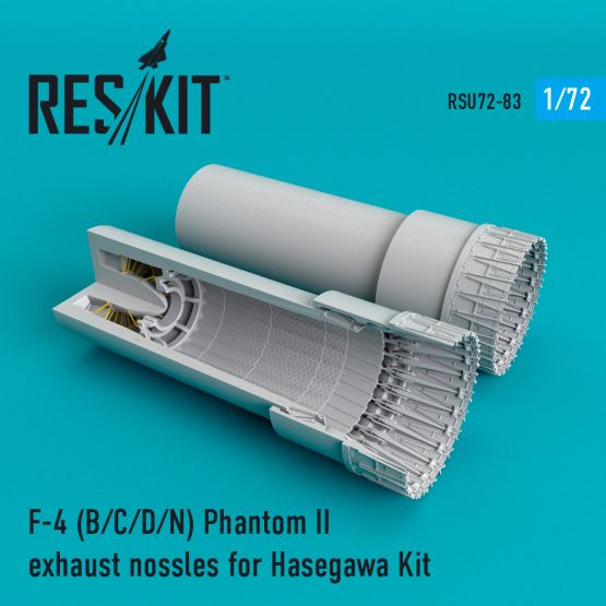 F-4 Phantom II (B/C/D/N) exhaust nossles for Hasegawa 1:72