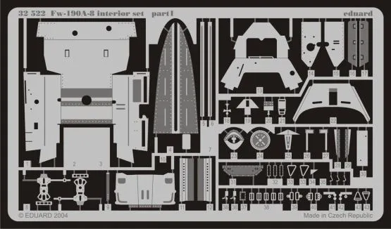 Fw 190A-8 interior for Hasegawa 1:32
