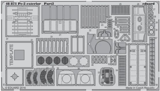 Pe-2 exterior P.E. for Zvezda 1:48