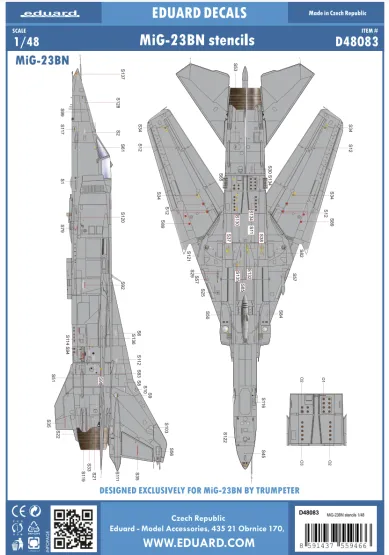 MiG-23BN stencils 1:48