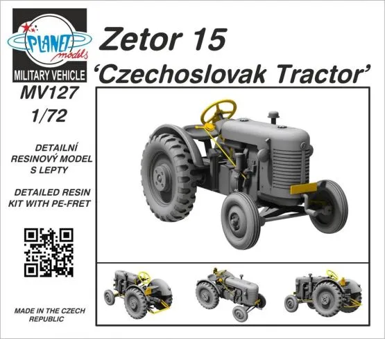 Zetor 15 Czechoslovak Tractor 1:72