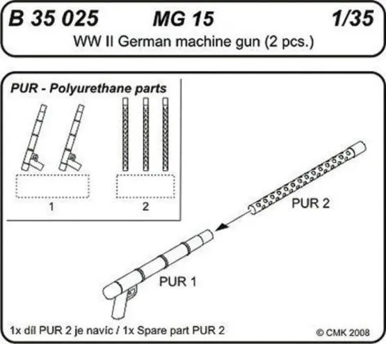 MG 15 German Machine gun 1:35