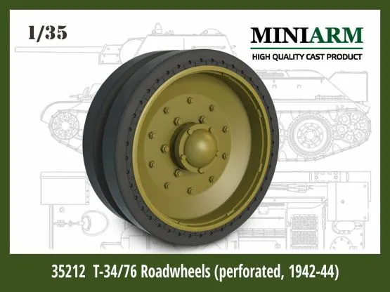T-34/76 Road wheel set /perforated 1942-44) 1:35