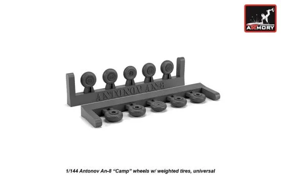 An-8 wheels w/ weighted tires 1:144