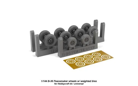 B-36 Peacemaker wheels w/ weighted tires 1:144
