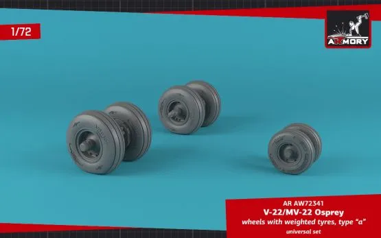 OV-22 Osprey wheels w/ weighted tires type "a" 1:72