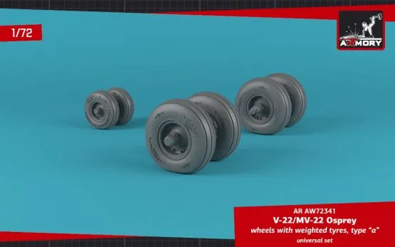 OV-22 Osprey wheels w/ weighted tires type "a" 1:72