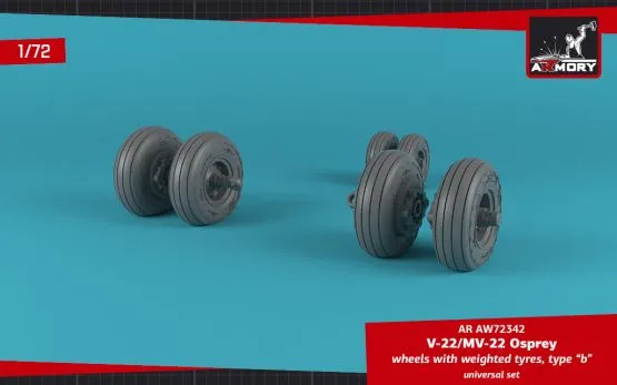 OV-22 Osprey wheels w/ weighted tires type "b" 1:72