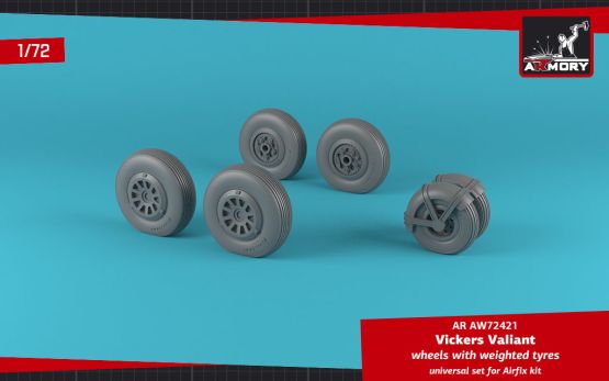 A.W. Valiant wheels w/ weighted tires 1:72