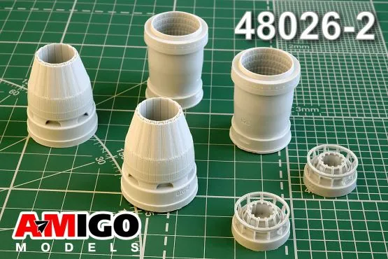 Su-57 exhaust nozzles (closed position) 1:48