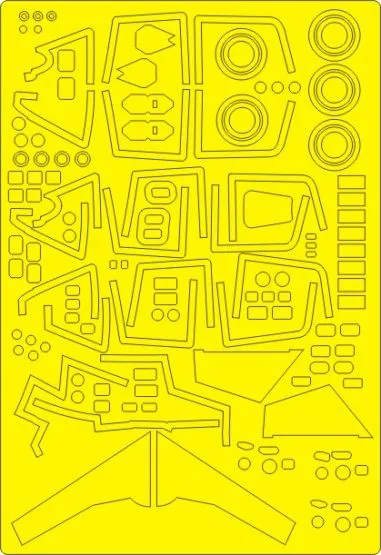 Su-30SM EXPERT mask for Kitty Hawk 1:48