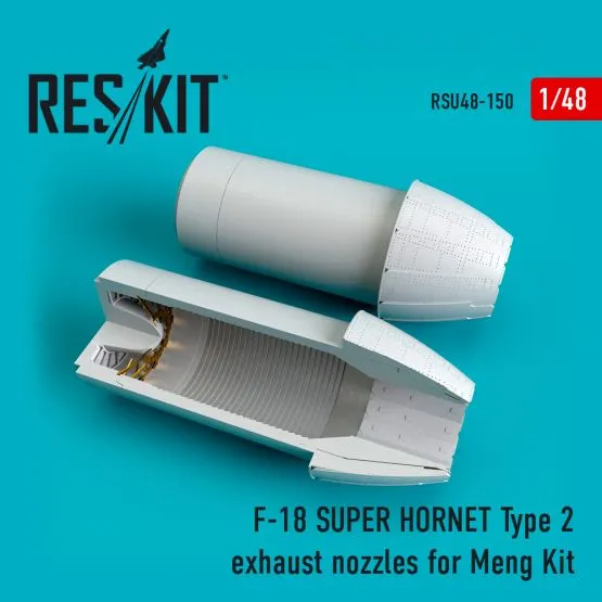 F/A-18E/F Super Hornet (Type 2) exhaust nozzles for Meng 1:48