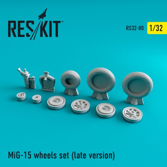 MiG-15 (late version) wheels set 1:32