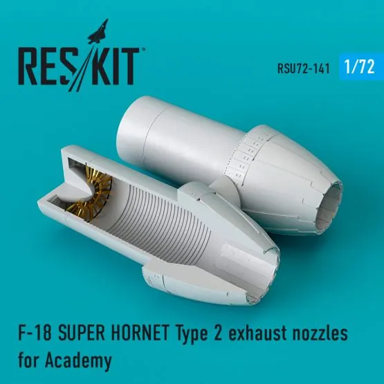 F/A-18E/F exhaust nozzles for Academy (Type 2) 1:72