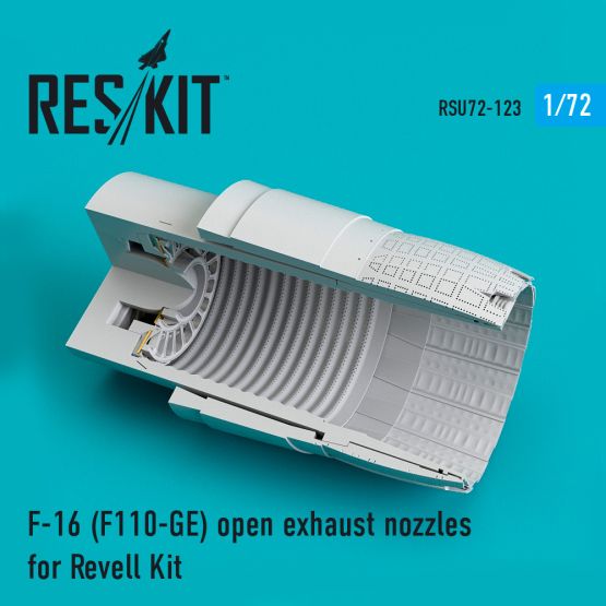 F-16 open exhaust nozzles for Revell 1:72