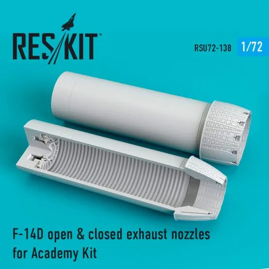 F-14D open & closed exhaust nozzles for Academy 1:72