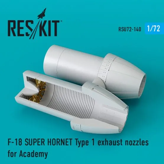 F/A-18E/F Type 1 exhaust nozzles for Academy 1:72