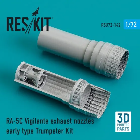 RA-5C Vigilante exhaust nozzles (early) Trumpeter 1:72