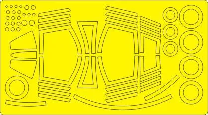 F-104DJ/ TF-104G ADVANCED mask for Kinetic 1:48