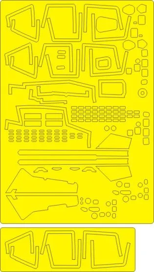 Su-27UB ADVANCED mask for G.W.H. 1:48
