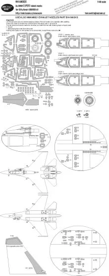 Su-30MK EXPERT mask for Kitty Hawk 1:48