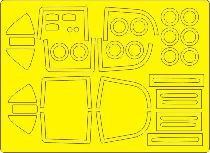 FMA IA 58 Pucara EXPERT mask for Kinetic 1:48