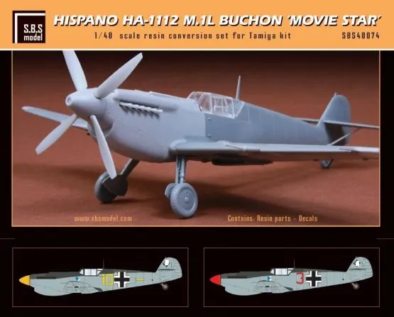 HA-1112 M.1L Buchon conversion set for Tamiya kit 1:48