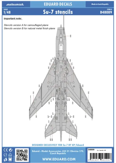 Su-7 stencils 1:48