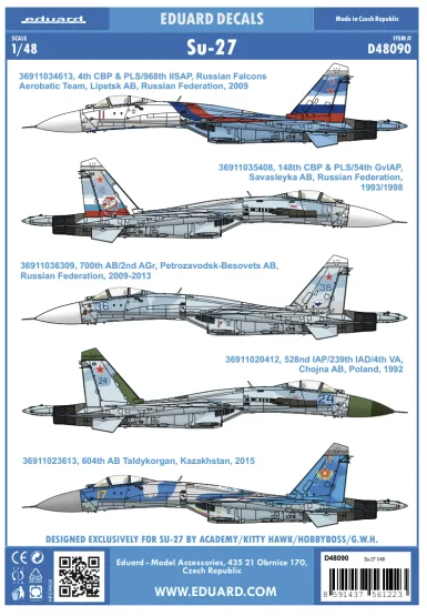 Su-27 Russian & Kazakhstan 1:48