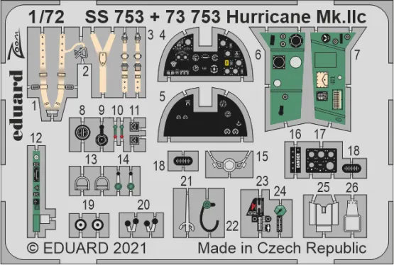 Hurricane Mk.IIc P.E. for Zvezda (Zoom) 1:72