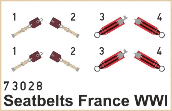 Seatbelts France WWI SUPERFABRIC 1:72