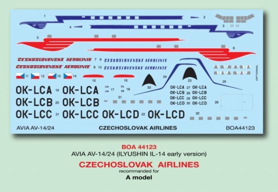 AVIA Av-14/24 (Il-14P) - Czechoslovak Airlines 1:144