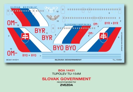 Tu-154M - Slovak Government 1:144