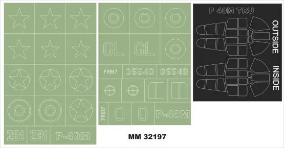 P-40M maxi mask for Trumpeter 1:32