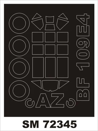 Bf 109E-4 mask for AZmodel 1:72