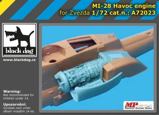 Mil Mi-28 engine for Zvezda 1:72