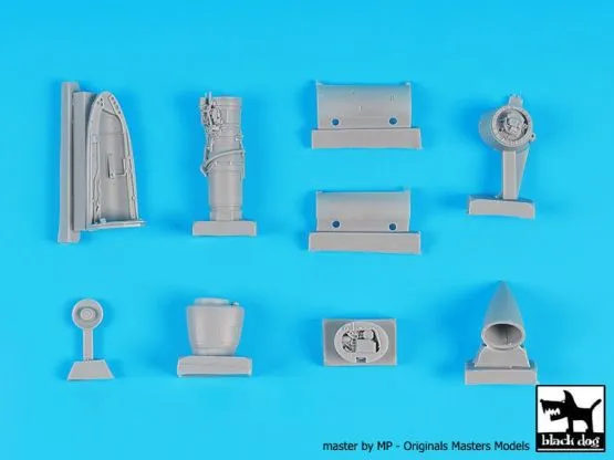 Blackburn Buccaneer engine and Radar 1:72