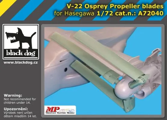 V-22 Osprey propeller blades 1:72
